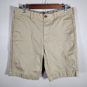 J.Crew Shorts Mens 33 Beige Khaki Chino Flat Front Golf Rivington Short Casual